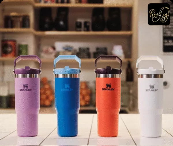 قمقمه 890 میلی لیتر نی دار اورجینال استنلی مدل flip straw