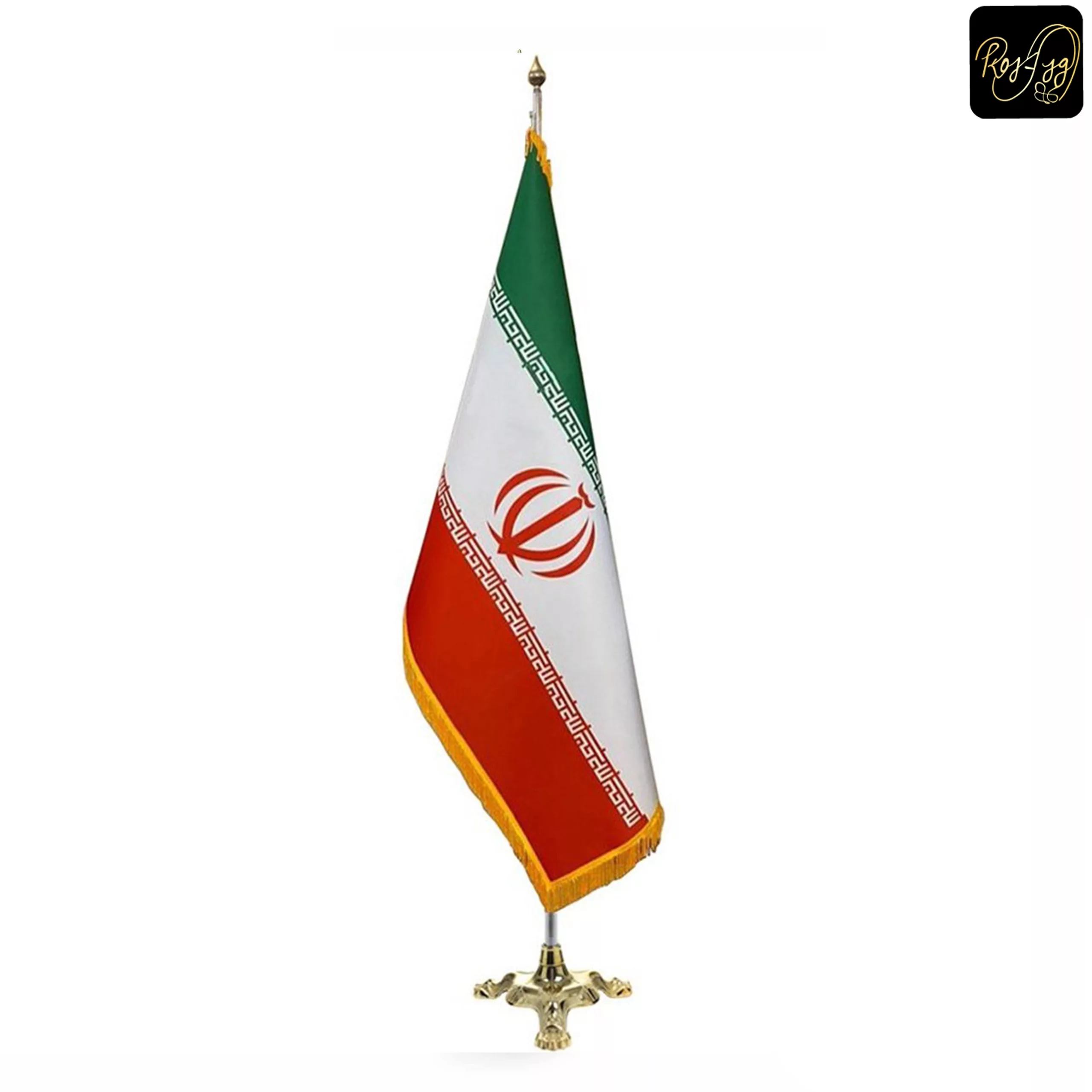 پرچم تبلیغاتی تشریفاتی لمینت ایران پایه خورشیدی