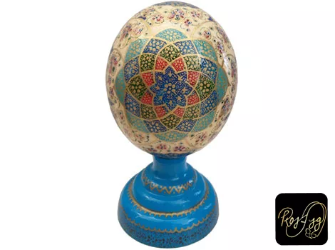 تخم شتر مرغ خطاطی و نقاشی